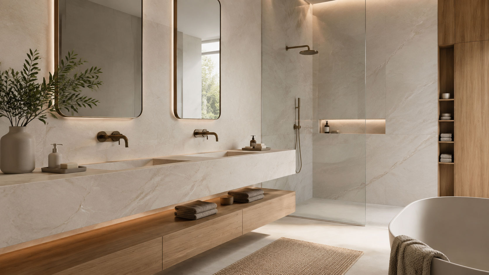 Salle de bain en Dekton