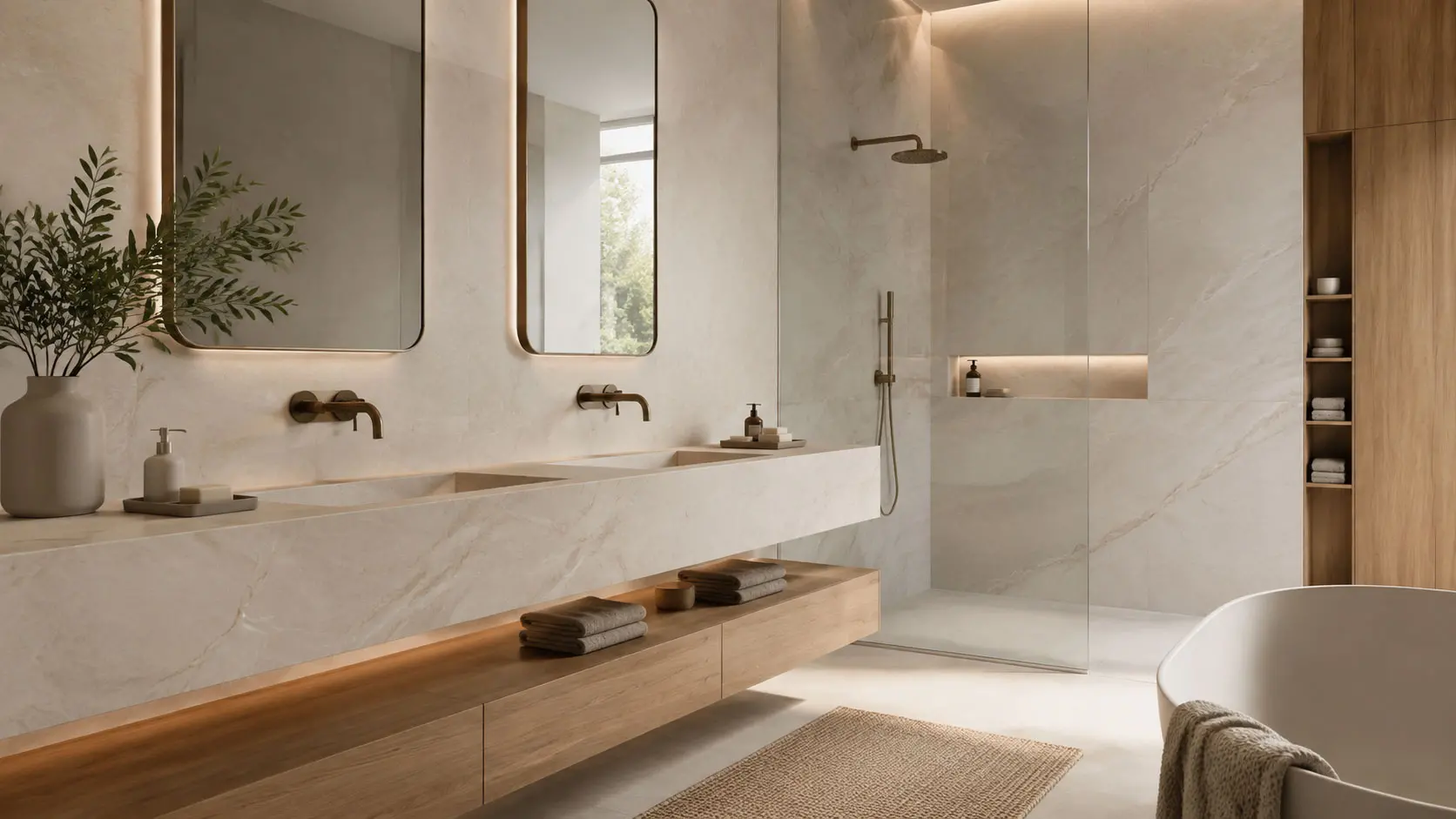 Salle de bain en Dekton